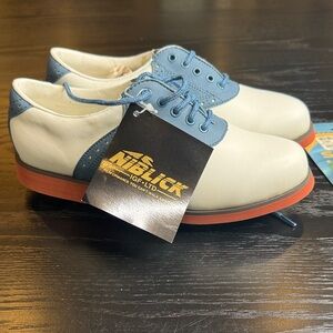 Niblick Blue and White Golf Shoes